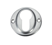 Zoo Hardware Fulton & Bray Euro Profile Escutcheon, Satin Chrome - FB51SC