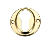 Zoo Hardware Fulton & Bray Euro Profile Escutcheon, Polished Brass - FB51