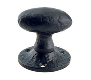 ZOO HARDWARE FOXCOTE FOUNDRIES OVAL MORTICE KNOB BLACK ANTIQUE – FF416M (PAIR)