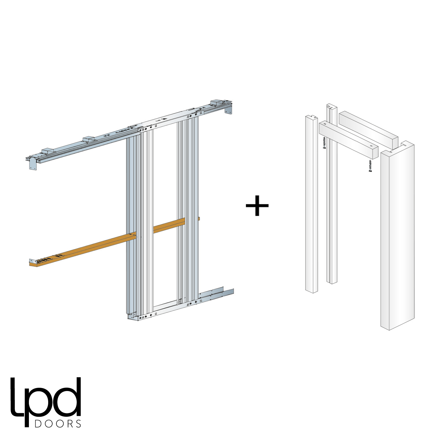 Flusso Single Pocket Door Kit