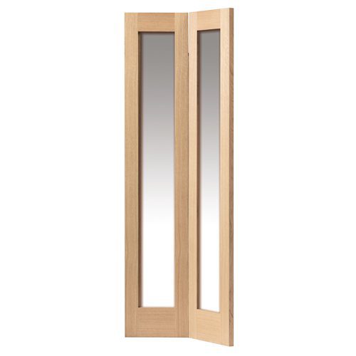 OAK FUJI GLAZED UNFINISHED INTERNAL BI-FOLD DOOR