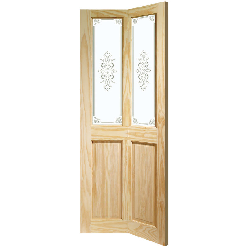 Internal Clear Pine Victorian Bi-Fold with Campion Glass