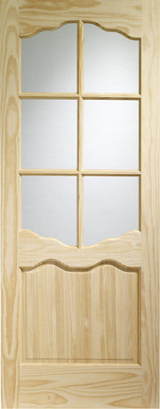 INTERNAL CLEAR PINE RIVIERA WITH CLEAR GLASS DOOR