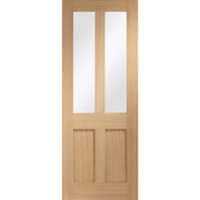 Internal Oak Pre-finished Malton Shaker Clear Glazed Door