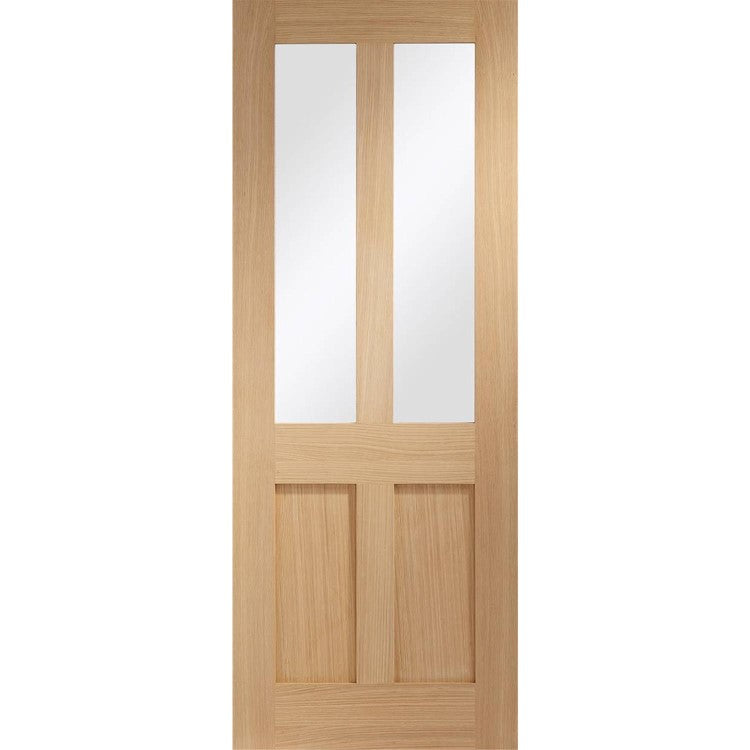Internal Oak Pre-finished Malton Shaker Clear Glazed Door