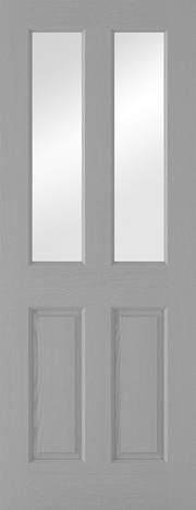 GREY MOULDED GLAZED 2P-2L INTERNAL DOOR