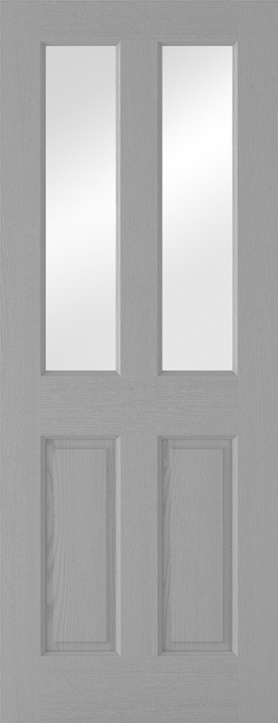 GREY MOULDED GLAZED 2P-2L INTERNAL DOOR