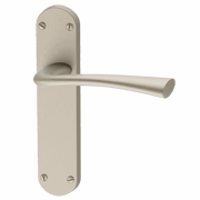 KUBAN FIRE DOOR HANDLE PACK ON BACK PLATE WITH LOCK