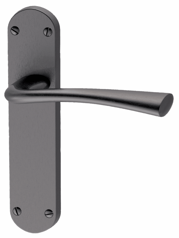 NEVA FIRE DOOR HANDLE PACK ON BACK PLATE WITH LOCK