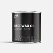 Can of Lpd Hardwax Oil on a white background