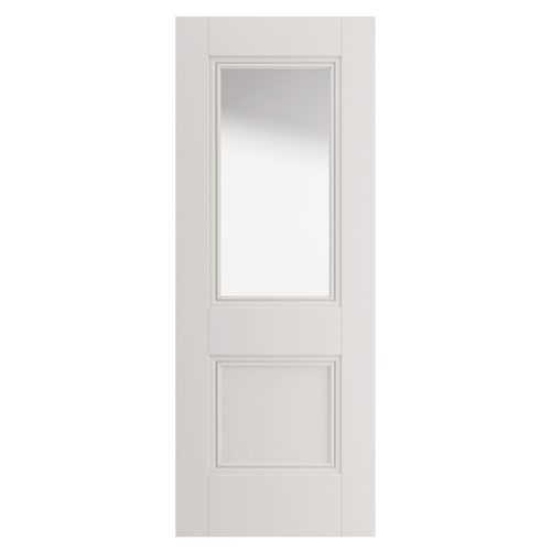 HARDWICK GLAZED CLASSIC PANELLED WHITE PRIMED INTERNAL DOOR