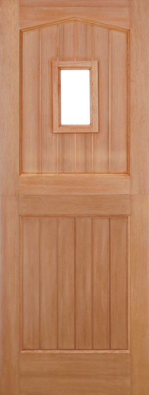 HARDWOOD STABLE UNGLAZED 1L DOWELLED UNFINISHED EXTERNAL DOOR