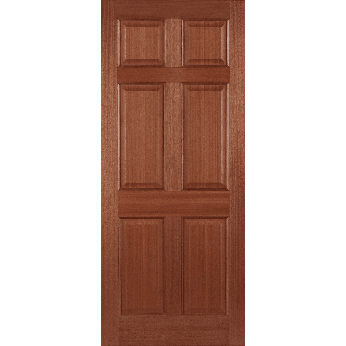 HARDWOOD COLONIAL 6 PANEL EXTERNAL DOOR