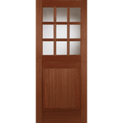 HARDWOOD STABLE 9 LIGHT UNGLAZED EXTERNAL DOOR