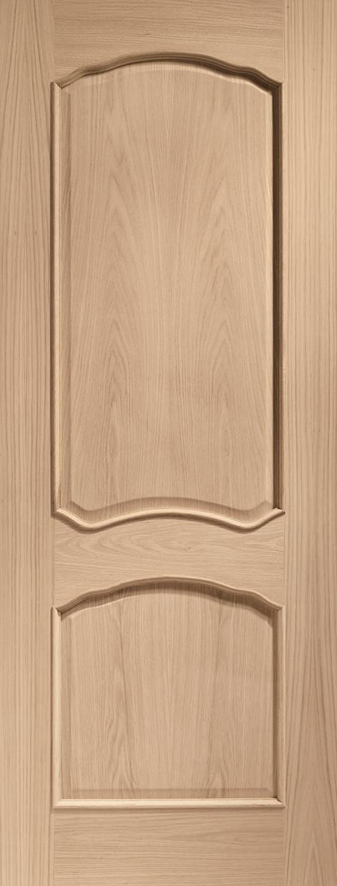 INTERNAL OAK LOUIS DOOR WITH RAISED MOULDINGS