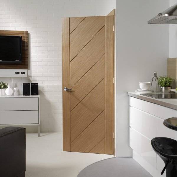 INTERNAL OAK MONZA FIRE DOOR