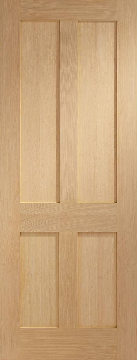 VICTORIAN SHAKER 4 PANEL INTERNAL OAK DOOR
