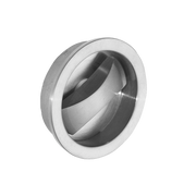 Aries Satin Chrome Tone Pocket Door Privacy Handle