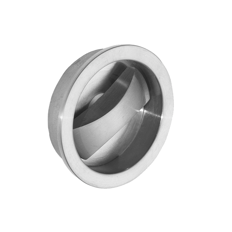 Aries Satin Chrome Tone Pocket Door Privacy Handle