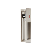 Gemini Satin Chrome Tone Pocket Door Privacy Sliding Lock