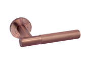 Lugano Satin Copper Privacy Hardware Pack