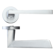 Lyra Satin Chrome Privacy Hardware Pack