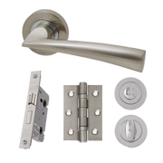 Mars Hardware Privacy Pack – Satin Nickel Finish
