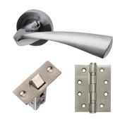 Pluto Satin Chrome Hardware Pack