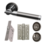 Vega Satin Chrome Privacy Hardware Pack