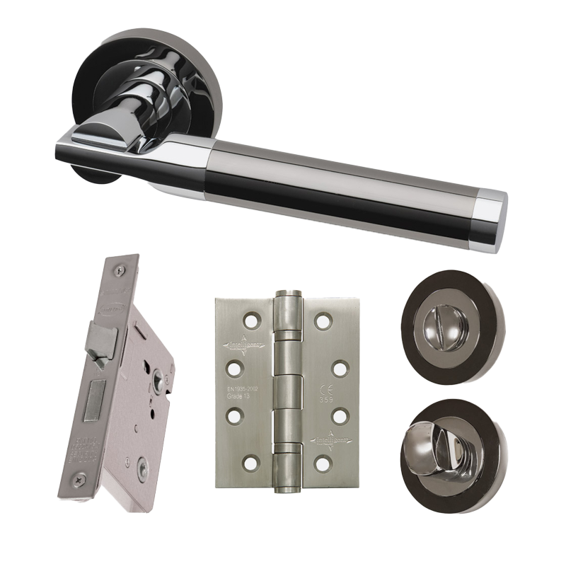 Vega Satin Chrome Privacy Hardware Pack