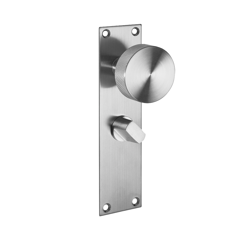 Zermatt Satin Stainless Steel Privacy Hardware Pack