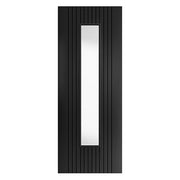 ARIA BLACK GLAZED CONTEMPORARY FLUTED PREFINISHED INTERNAL DOOR