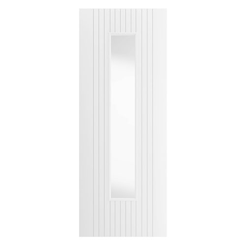 WHITE ARIA GLAZED CONTEMPORARY INTERNAL DOOR