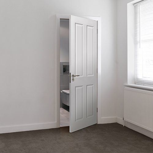 CANTERBURY SMOOTH WHITE PRIMED MOULDED PANELLED INTERNAL DOOR
