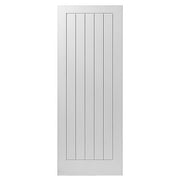 COTTAGE 5 WHITE PRIMED MOULDED PANELLED INTERNAL FIRE DOOR