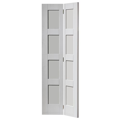 MONTSERRAT SHAKER PANEL WHITE PRIMED INTERNAL BI-FOLD DOOR