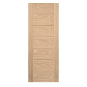 OAK PALOMINO UNFINISHED 7 PANEL INTERNAL FIRE DOOR