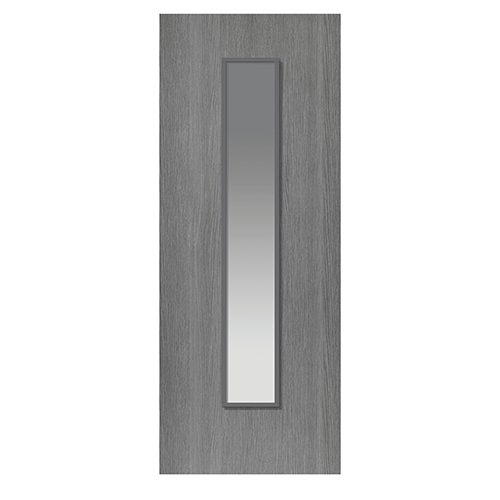 PINTADO GREY GLAZED STYLISH FLUSH INTERNAL DOOR