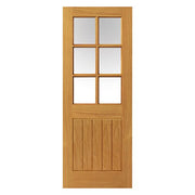 OAK THAMES GLAZED FINISHED COTTAGE STYLE INTERNAL DOOR