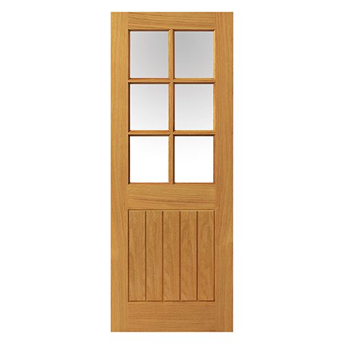 OAK THAMES GLAZED FINISHED COTTAGE STYLE INTERNAL DOOR