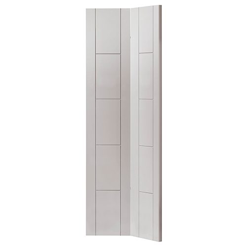 WHITE TIGRIS CONTEMPORARY FLUSH BI‑FOLD INTERNAL DOOR