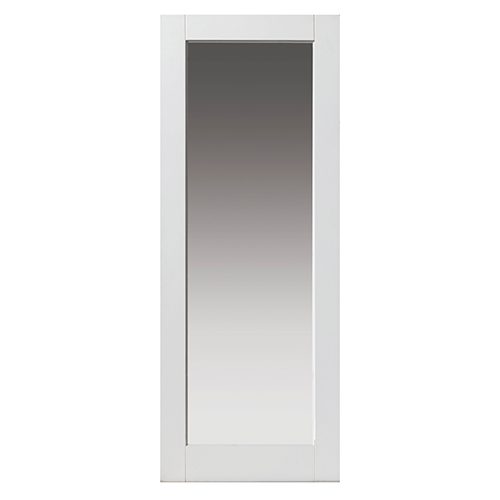 TOBAGO GLAZED SHAKER PANEL WHITE PRIMED INTERNAL DOOR