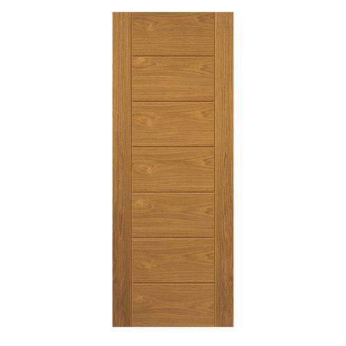 OAK PALOMINO FINISHED 7 PANEL LADDER STYLE INTERNAL DOOR