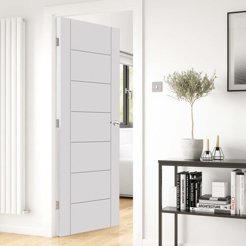 WHITE PALOMINO PRIMED MODERN INTERNAL DOOR