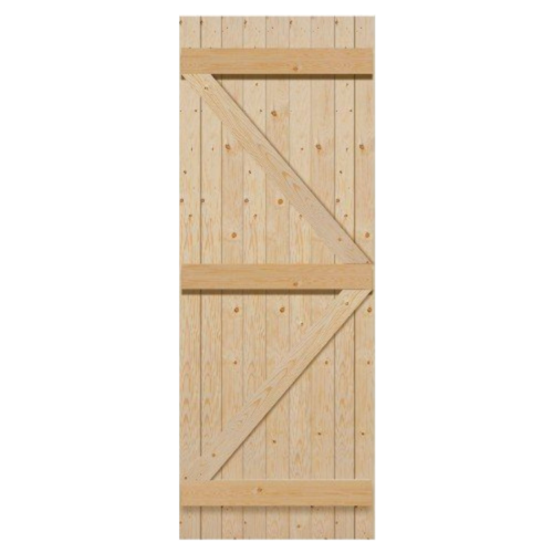 REDWOOD LEDGED & BRACED EXTERNAL DOOR