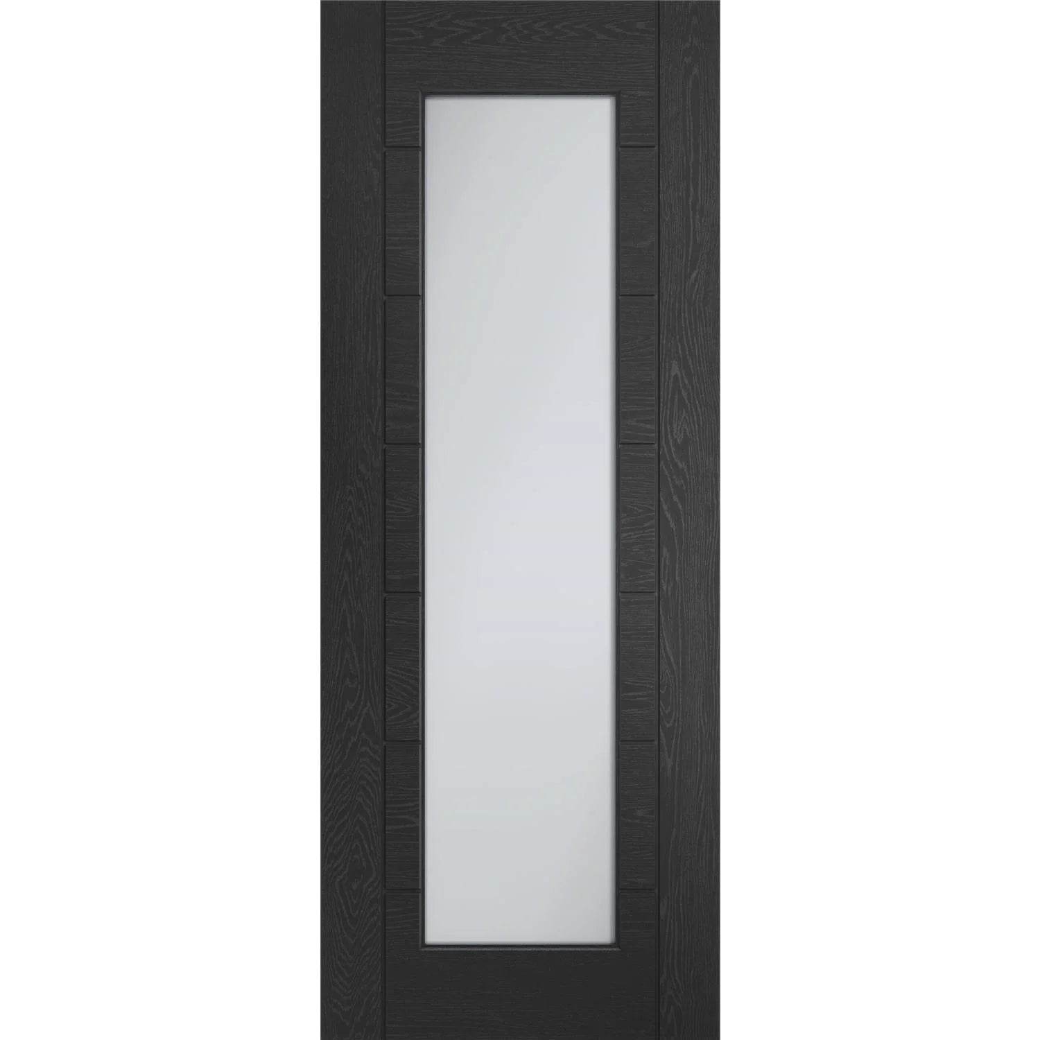 Internal Black Fully-Glazed Palermo Clear Glass Door  - XL Joinery Promo