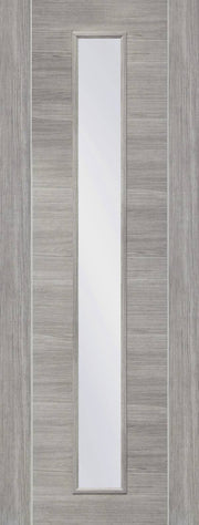 INTERNAL LAMINATE WHITE GREY FORLI WITH CLEAR GLASS DOOR