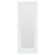 WHITE LAMINATE 1 LIGHT GLAZED INTERNAL DOOR
