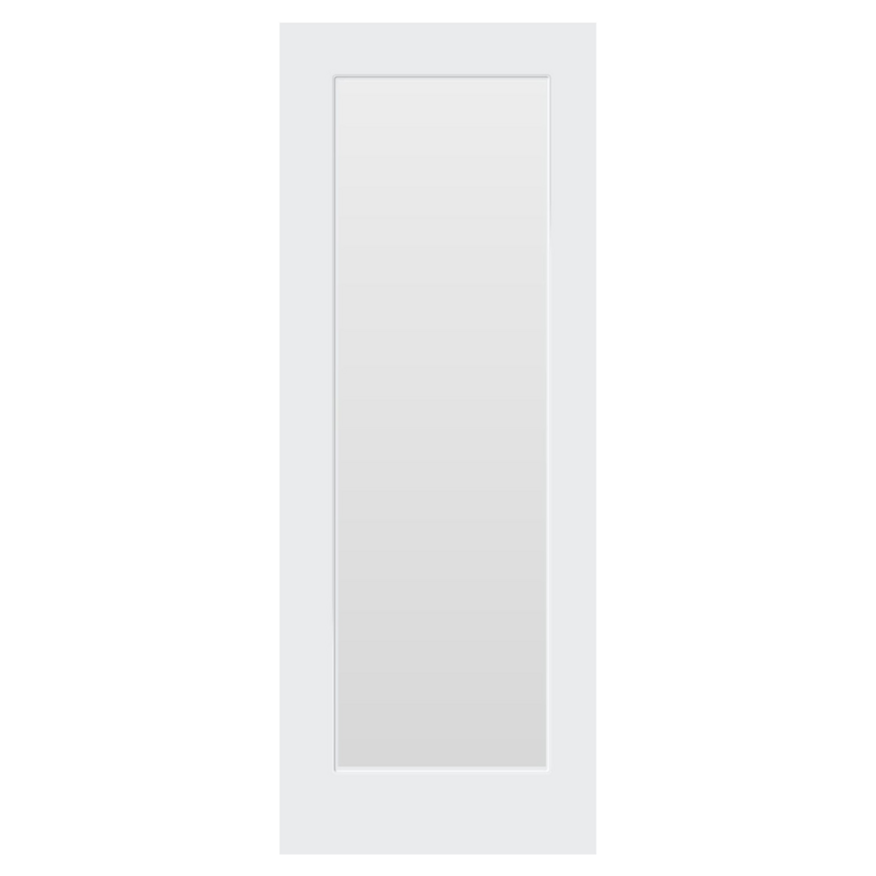 WHITE LAMINATE 1 LIGHT GLAZED INTERNAL DOOR