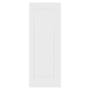 WHITE LAMINATE 1 PANEL INTERNAL DOOR